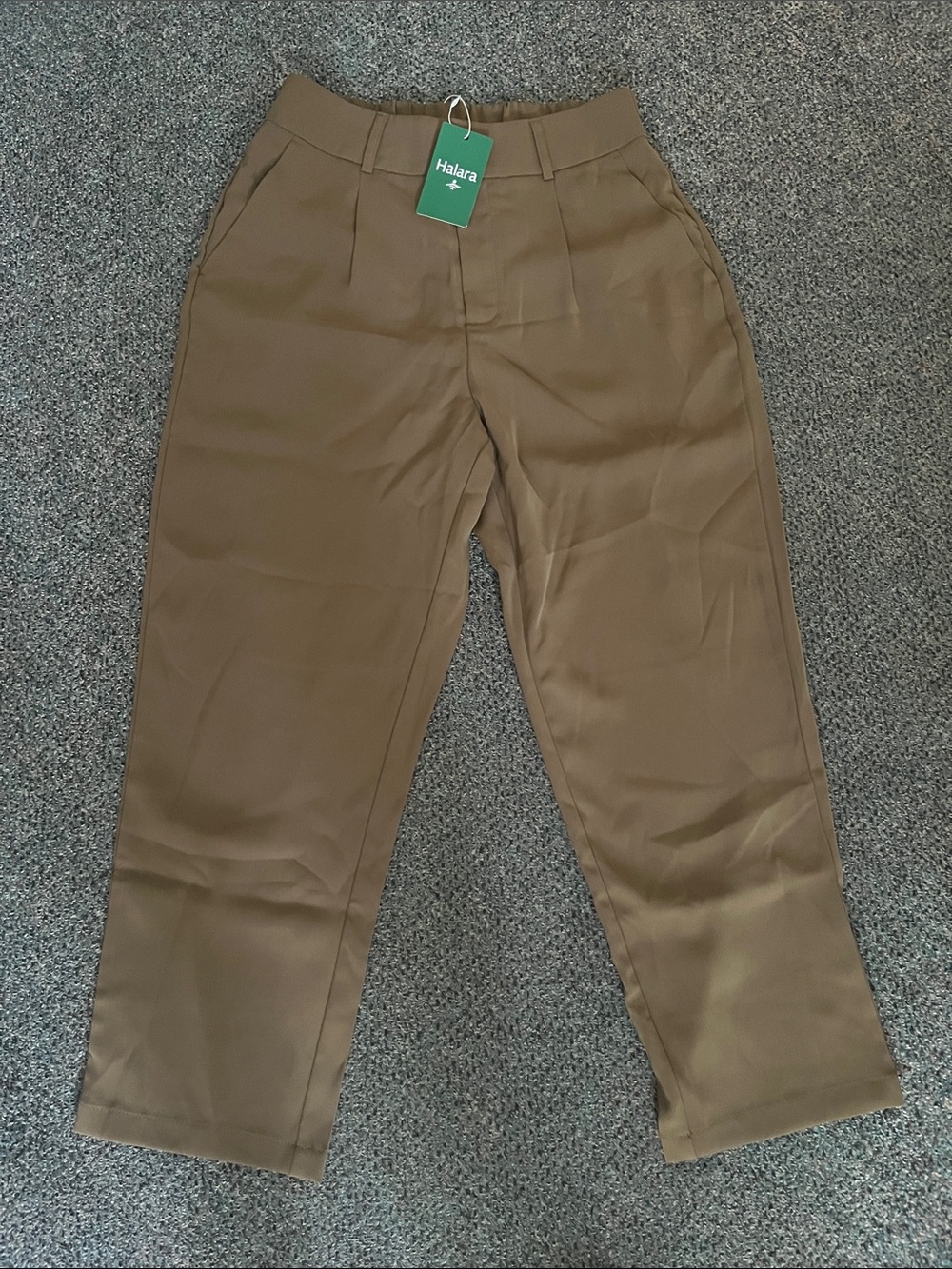Halara High Waisted Pleated Tapered Work Pants Petite